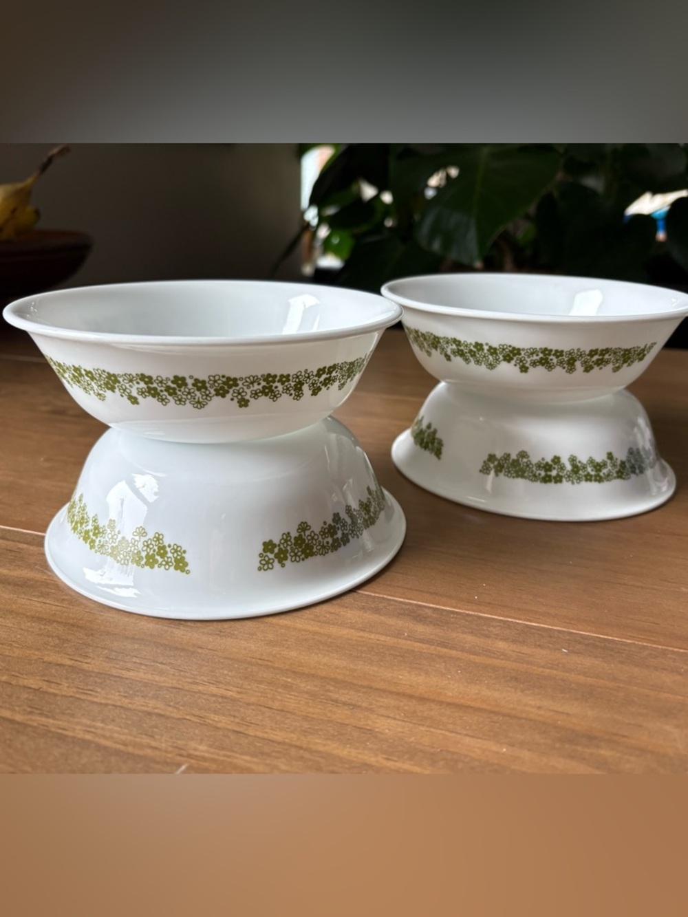Set of 4 Corning Corelle “Spring Blossom”  6” Cereal Bowls Vintage Cottagecore